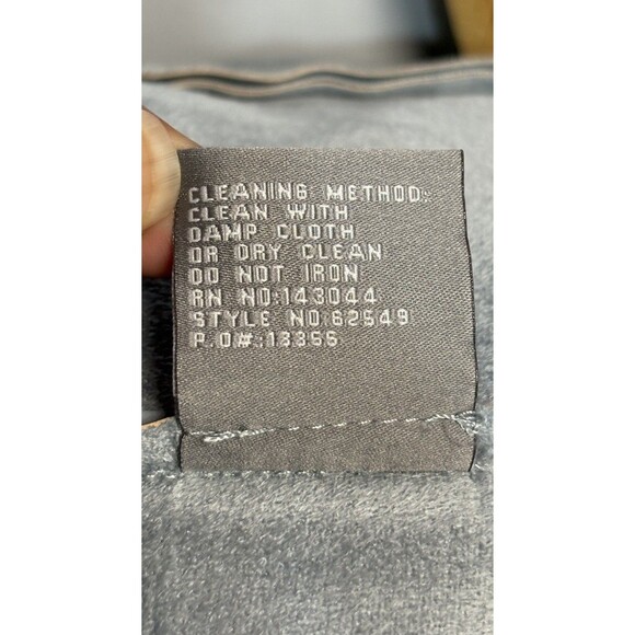 Bagatelle Faux Leather Jacket Size XL Dusty Blue Waterfall Moto Style - Picture 6 of 7